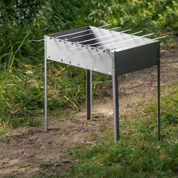 Мангал сборный Helios Light 500x300x500мм, 6 шампуров, сталь 0,7мм (HS-МC.04-Э-1) Helios (0)