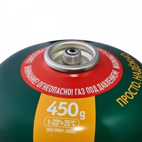 Баллон газовый STANDARD резьбовой для портативных приборов (TBR-450) TOURIST