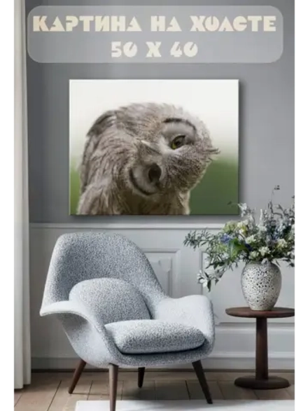 Картина на стену 40 X 50 Сова