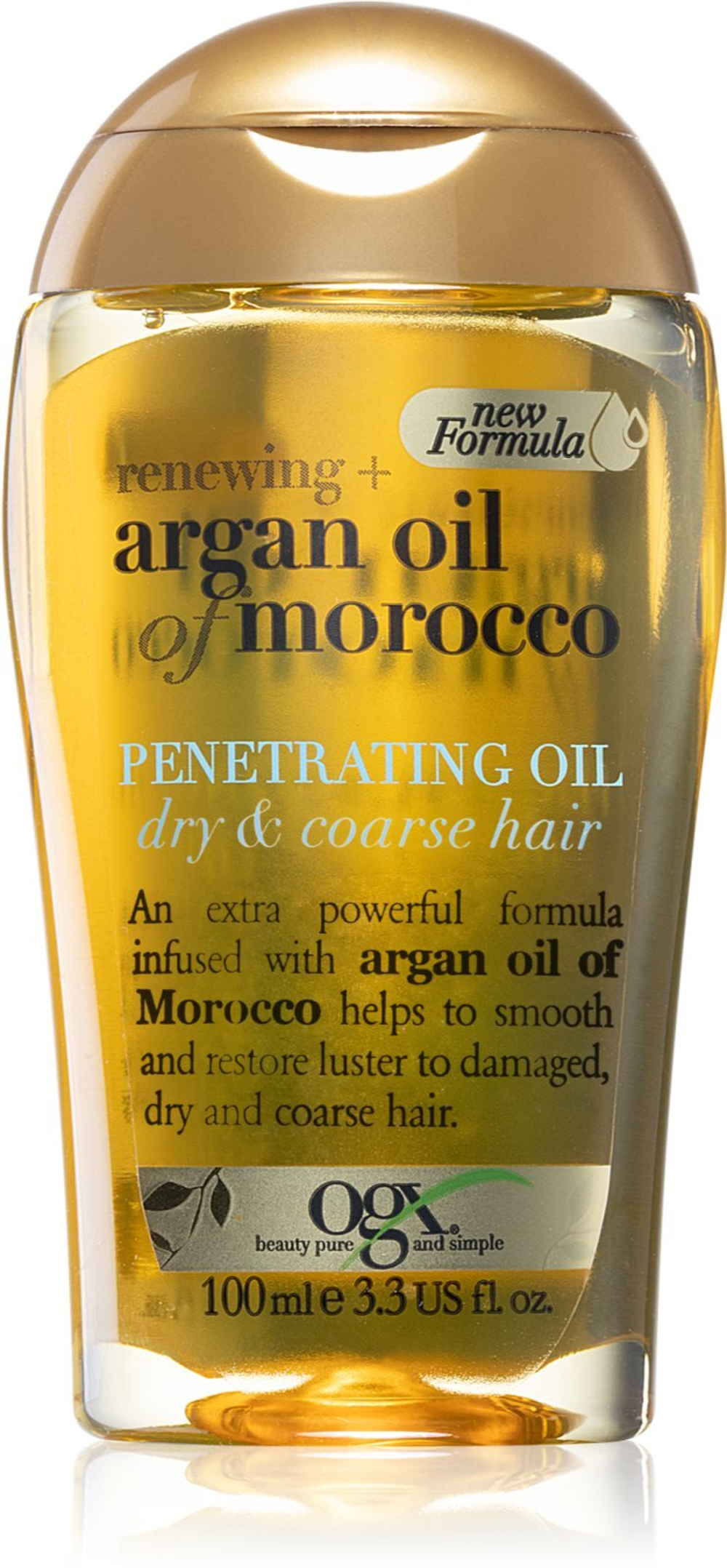 OGX Argan Oil Of Morocco - питательное масло для сухих, трудно поддающихся укладке волос /   100  ml  / GTIN 3574661563336