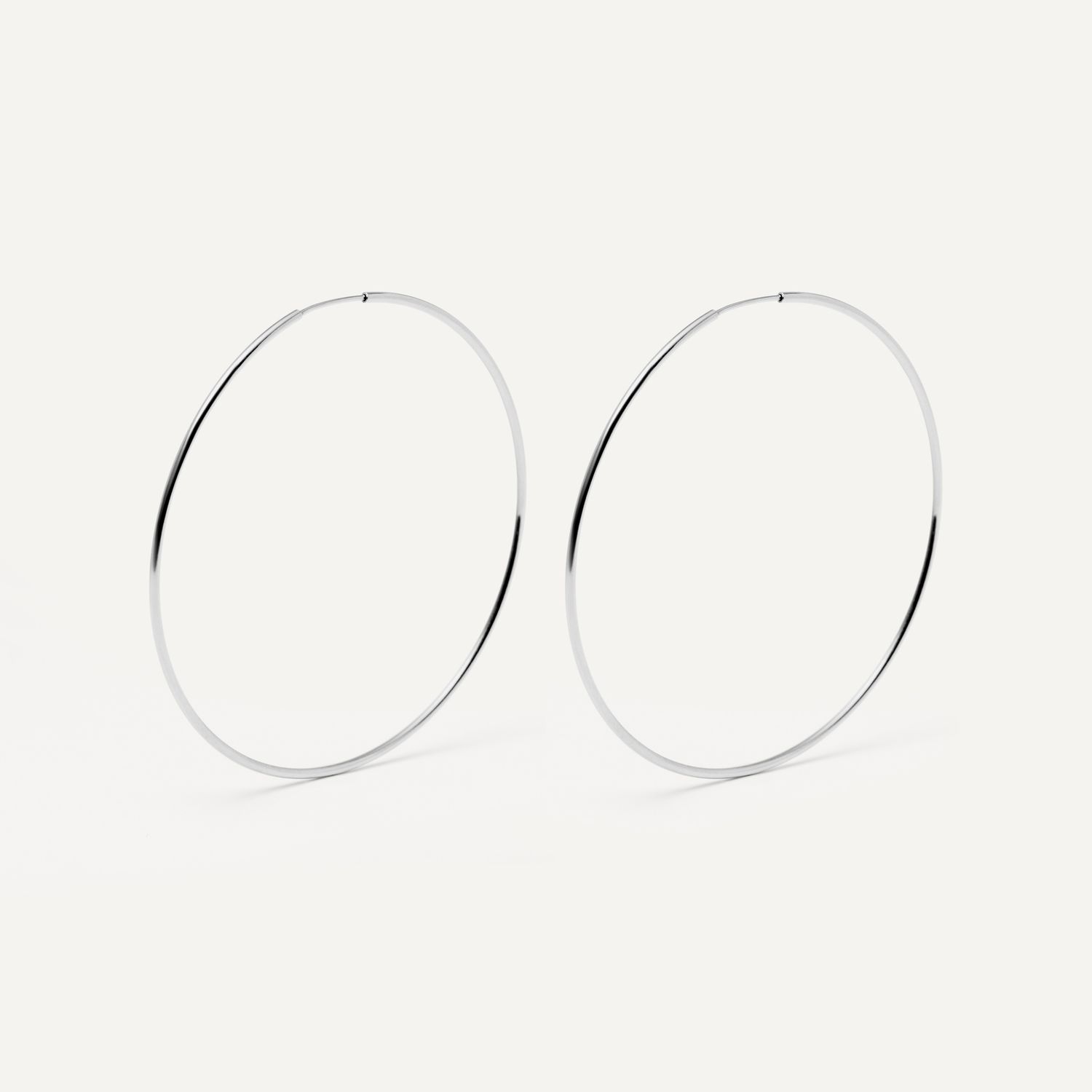 Серьги Wide Silver Congo - 7 cm