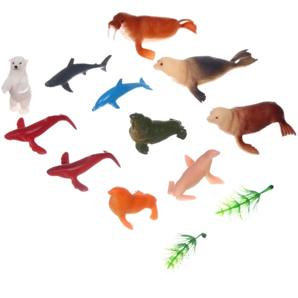 Набор животных «На северном полюсе», 12 предметов, 20.5*24*4 см