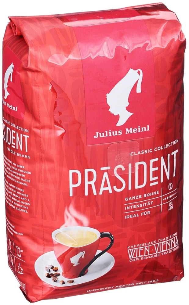 Кофе в зернах Julius Meinl Prasident 500 г, 2 шт