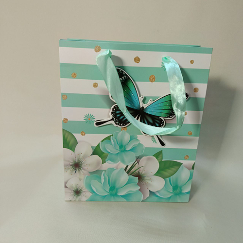 Пакет подарочный врезной 19*23*8с см