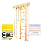 Деревянная шведская стенка Kampfer Wooden Ladder Wall Стандарт с матом