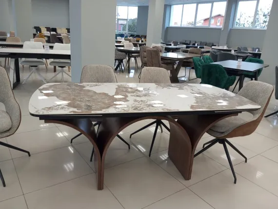 Раздвижной стол Torsion, 180-260х90 см, керамика