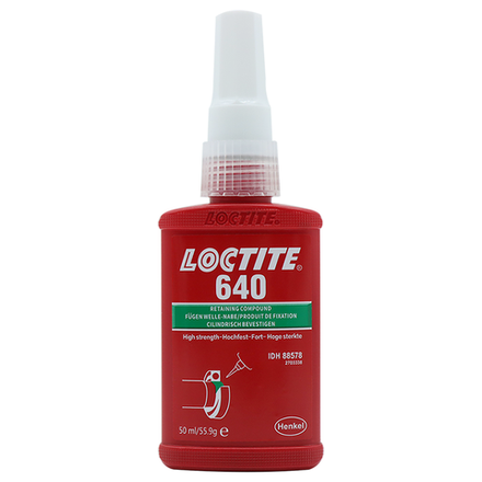 Loctite 640, фиксатор цилиндрических соединений среднепрочный медленной полимеризации.