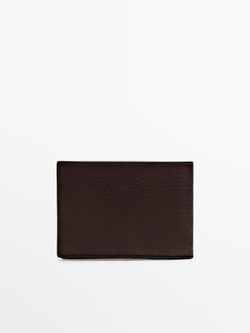 Massimo Dutti Кожаный кошелек, коричневый