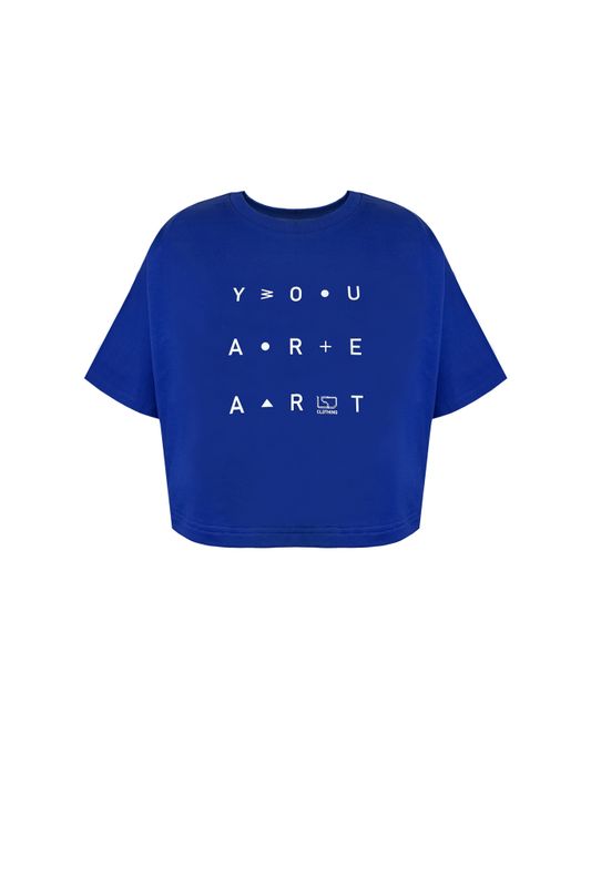 Футболка Crop "You are art"