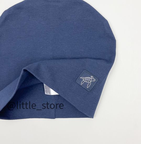 Шапка двухслойная "Морской бриз" индиго