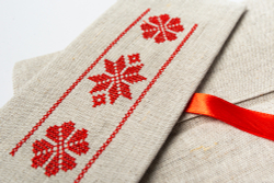 Конверт для столовых приборов из натурального льна