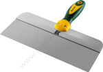KRAFTOOL 300 мм, широкое полотно алюминиевая направляющая двухкомпонентная ручка, нержавеющий, Фасадный шпатель (10036-300)