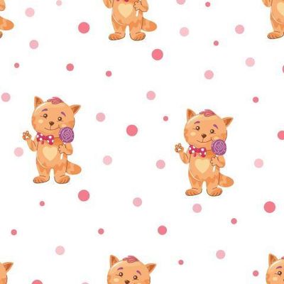 Кот с леденцом