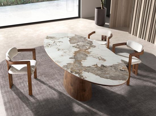 Стул 4194 из ткани белого цвета