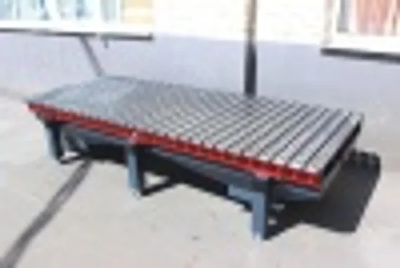 Сборочно-сварочный стол чугунный с бункером для сбора отходов, СЛОТ-СТОЛ