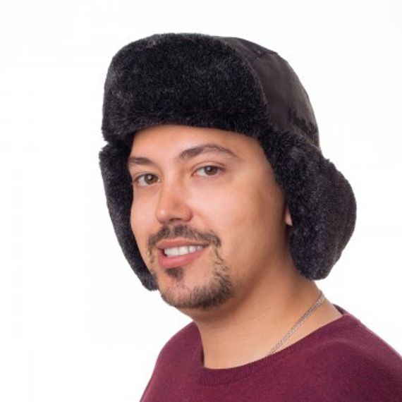 Ушанка Helios Angara Мех Меланж/Крэк Лайт цвет черный размер XL