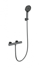 Смеситель для душа с термостатом WONZON & WOGHAND INN1, Темный графит (WW-B3013-A-BGG)