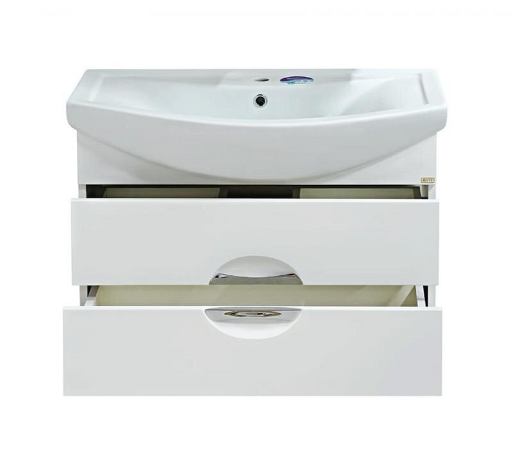 Тумба MISTY Лаванда - 80  подвесная с 2 ящ. c умывальником