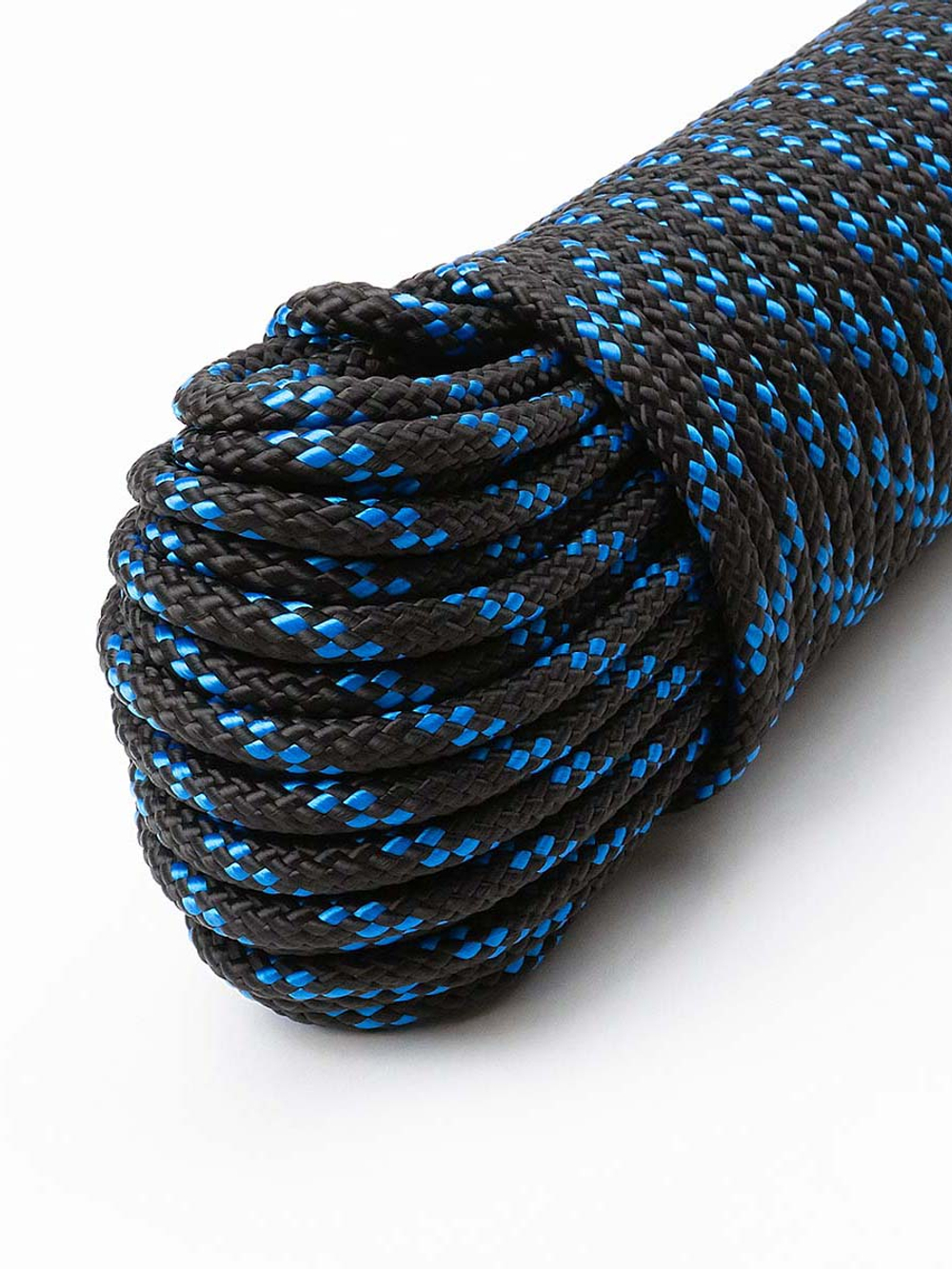 Шнур плетеный якорный SailMaster Anchor Cord 6,0 мм, черно-синяя прядь, 550 кгс, 30 м, моток, 2 штуки в комплекте