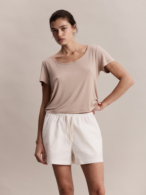 Футболка Joss T-shirt in Beige