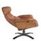 Кресло-реклайнер Angel Cerda A928 коричневая кожа и шпон ореха