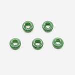 Бублик из зеленого нефрита (имитация), 12,5мм