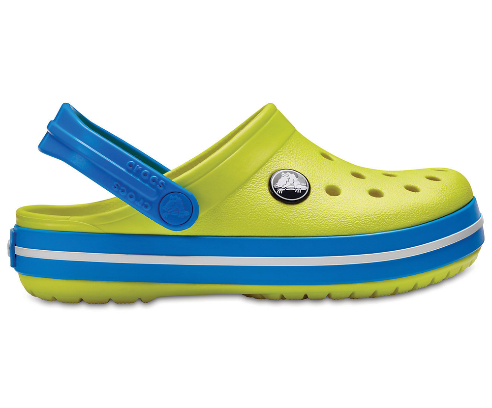Сабо детские Crocs Crocband Tennis Ball Green/Ocean