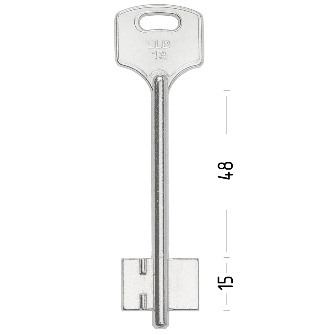 Заготовка сувальдного ключа 14209 ELB13D