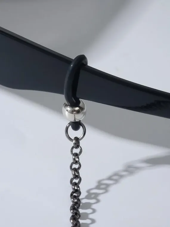 Цепочка для очков "Эстетика" №70, цвет серый