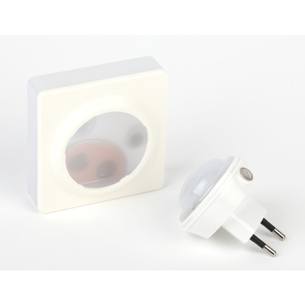 Ночник - светильник светодиодный ЭРА NN-631-LS-P в розетку с датчиком освещенности розовый | Ночники