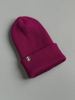Шапка вязаная весенняя/осенняя МУЛА (Винный)