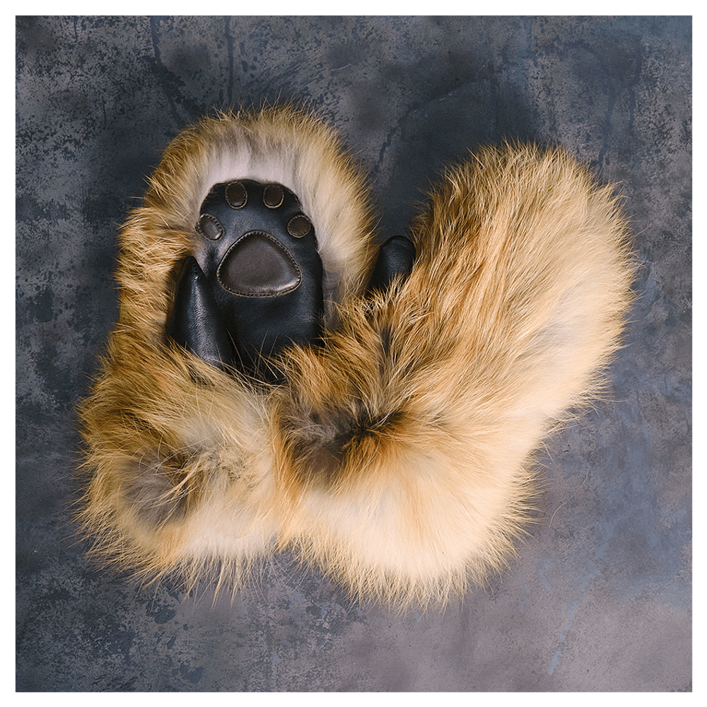 Варежки из меха «Рыжие лапки»