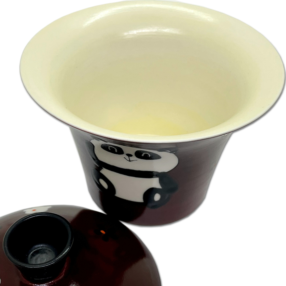 263002 Гайвань "Панда" ручная роспись, 150 мл, в подарочной коробке, керамика