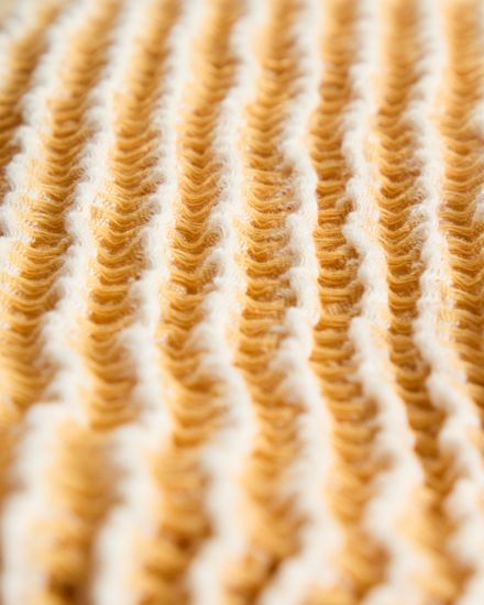 Хлопковый плед Lideba в оранжевую полоску, 100 x 170 см