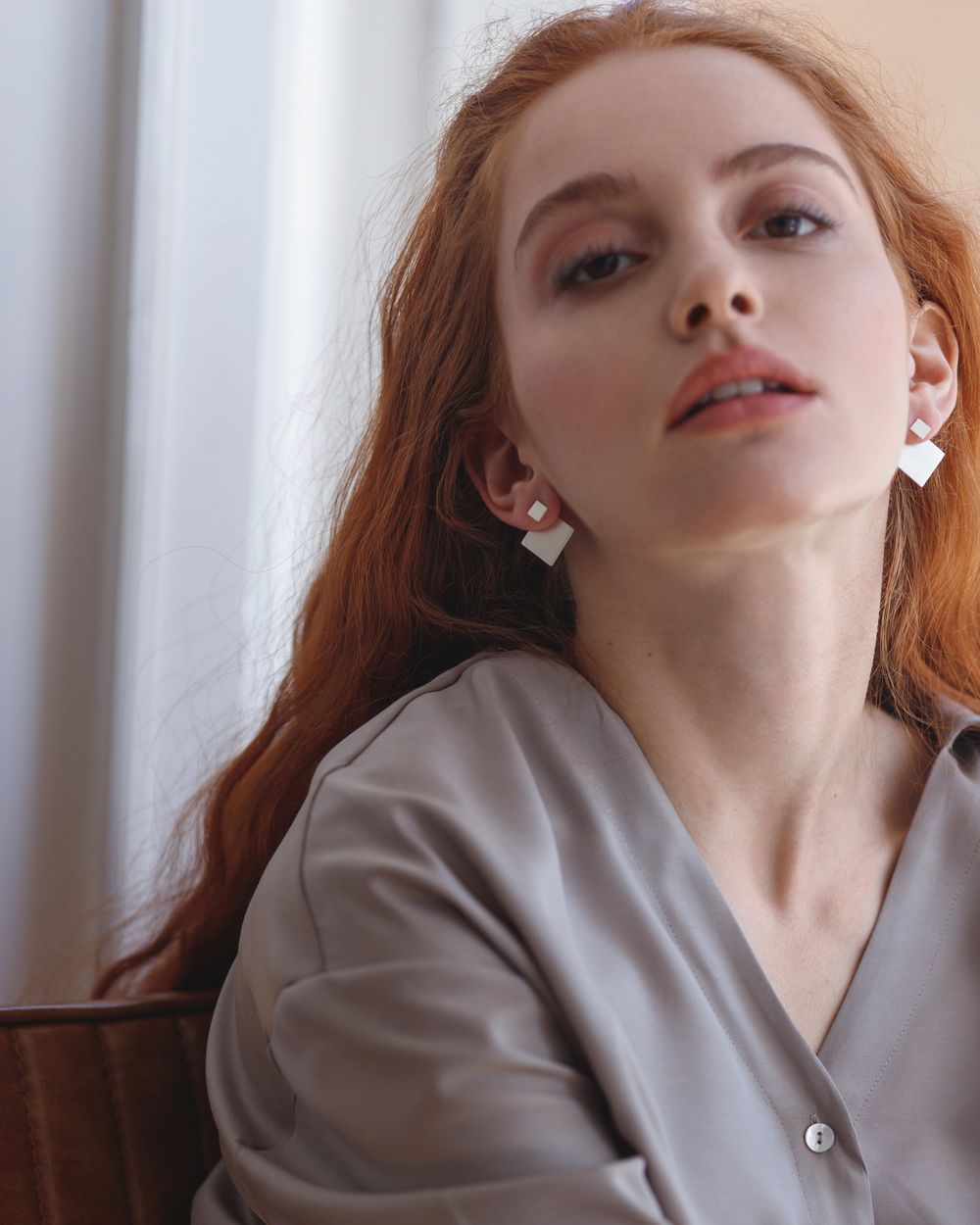 Серьги Double Square Jackets