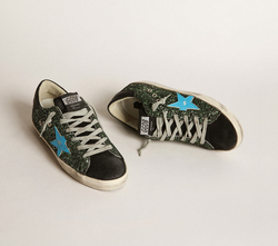 Кеды Golden Goose Superstar sneakers with glitter upper