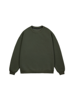 Свитшот оверсайз, без начеса (хаки)