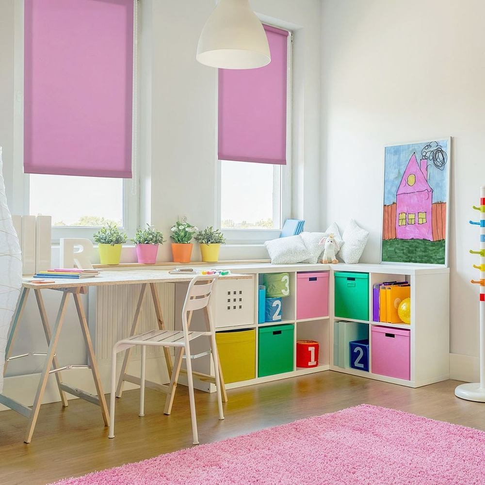 Рулонная штора Сантайм, 160х80 см, шир.крепл. 84 см, лил, СРШ-01МЭ-155