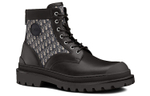 DIOR Explorer Ankle Boot Black Beige DIOR Oblique Jacquard