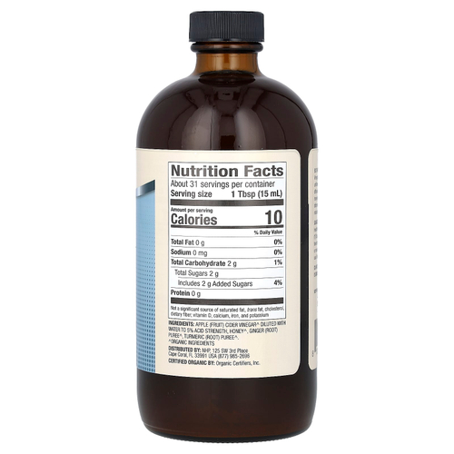 Dr. Mercola, Biothin, яблочный уксус с имбирем и куркумой, 473 мл (16 жидк. унций)