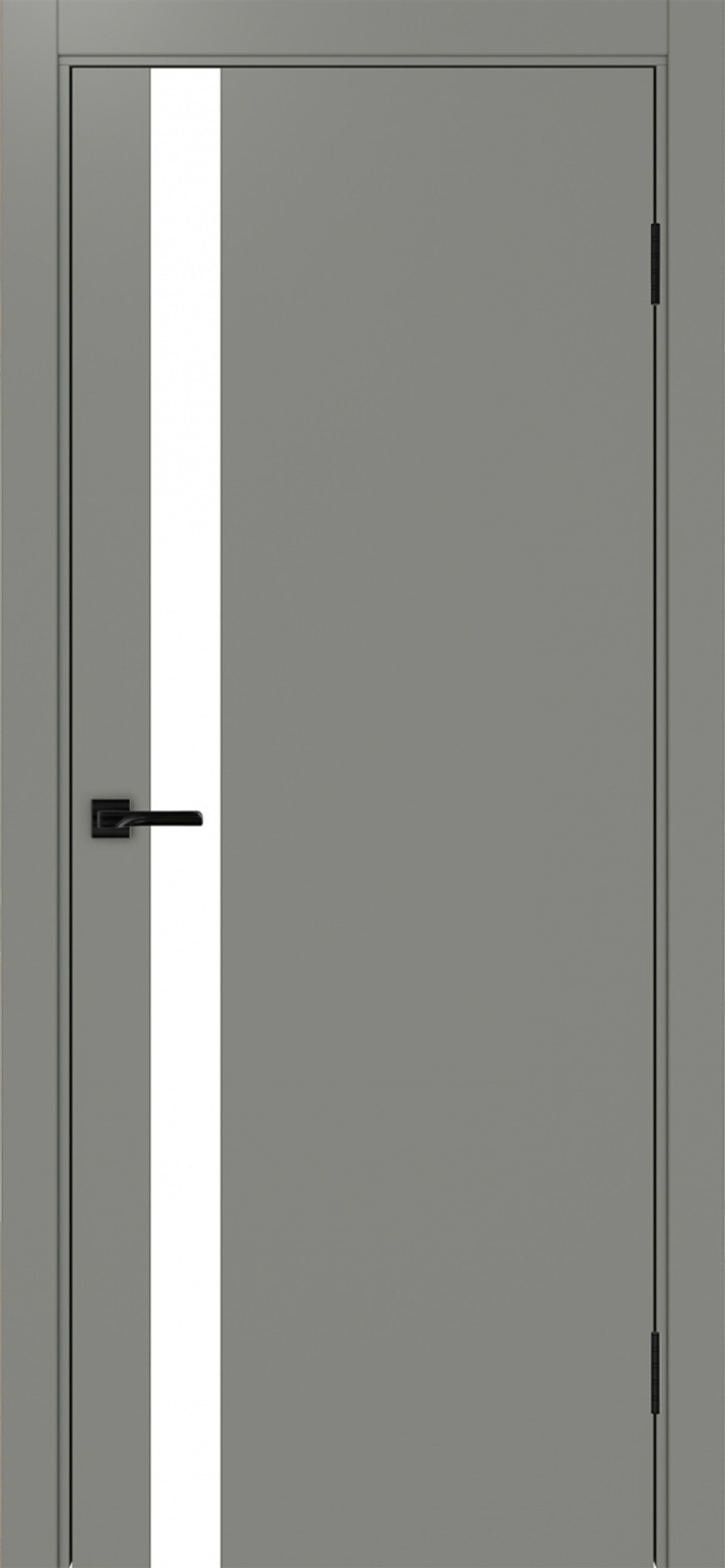 Межкомнатная дверь Optima Porte НЕАПОЛЬ 211 Белое стекло, Кромка в цвет полотна