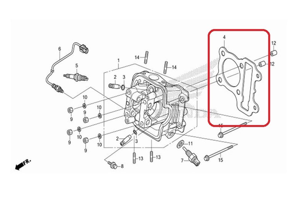 12251-GGC-901. GASKET, CYLINDER HEAD. Zoomer-x. Zoomerx