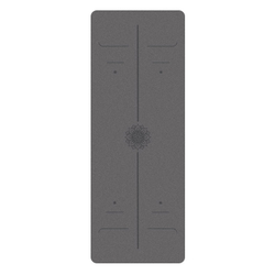 ULTRAцепкий 100% каучуковый коврик для йоги Simple Mandala Dark Grey 185*68*0,5 см