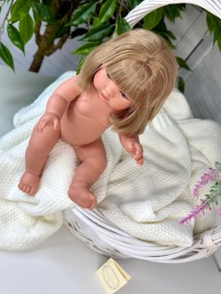 Кукла D Nenes виниловая 34см Lean без одежды (054046W)