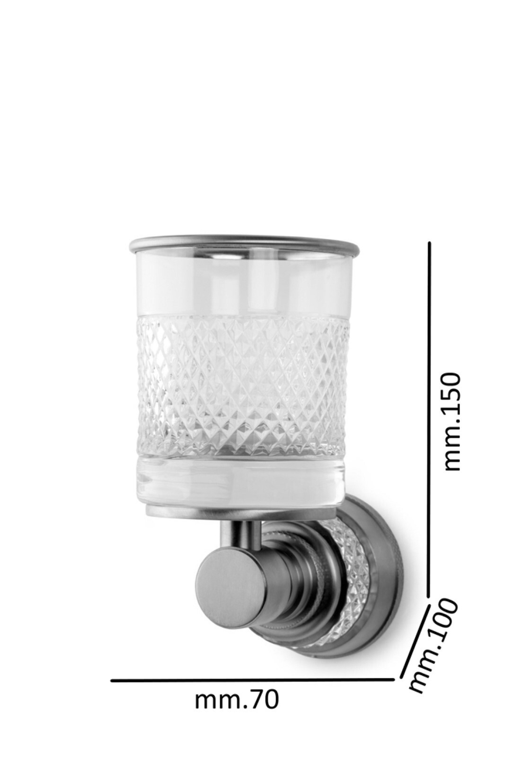 Boheme Стакан настенный AURA Chrome