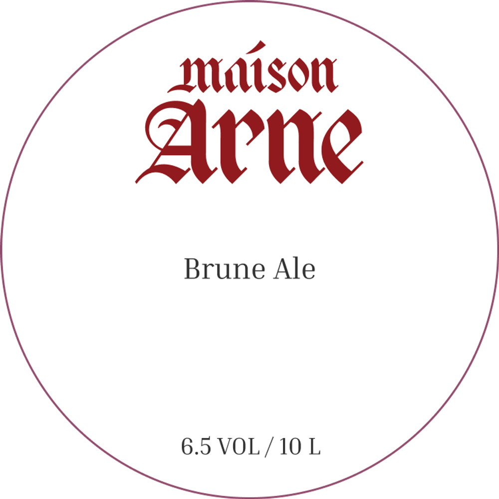 Пиво Мейзон Арне Брюн Эль / Maison Arne Brune Ale 10л - кег