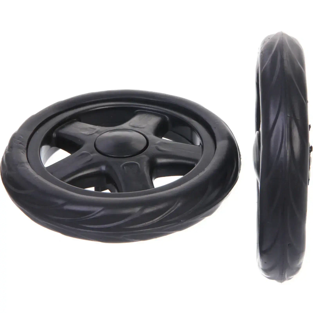 Колесо для тележки 2 шт. 15,5х2,5см. черное