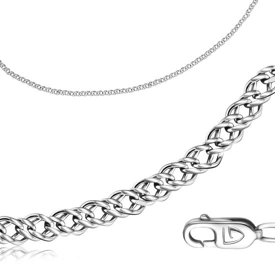 Цепочка. Двойной ромб 3,5 мм