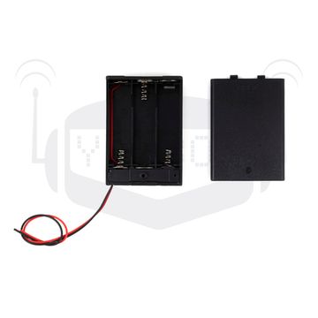 Закрытый бокс под 3АА с переключателем on/off