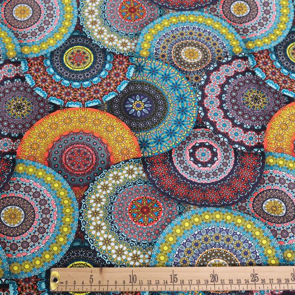 ПРЕДЗАКАЗ, КРУГЛАЯ МОЗАИКА 100%. хлопок Handmade Fabrics 3